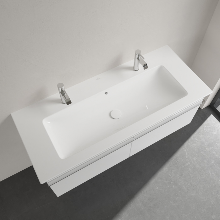 Villeroy&Boch Venticello Раковина 120х50 см, 2 отв., с переливом, цвет: белый