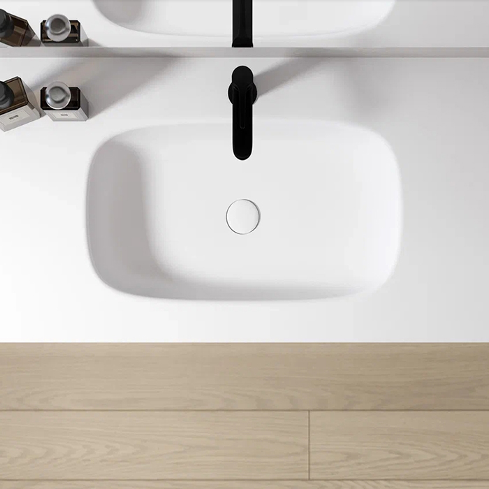Verona Style Shape S Тумба подвесная с раковиной 110х50см, 1 выдв. ящик, 1 открытая ниша, цвет: W11 Walnut (Орех)