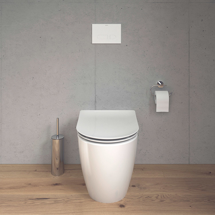 Duravit Soleil by Starck Унитаз 37x60 см, напольный, безободковый, слив универсальный, Weiß Hochglanz, HyG, цвет: белый
