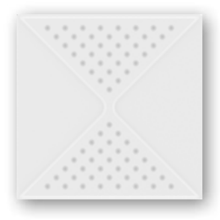 laDiva Paola 04 Керамическая плитка 20x20см, настенная, квадрат, цвет: panna