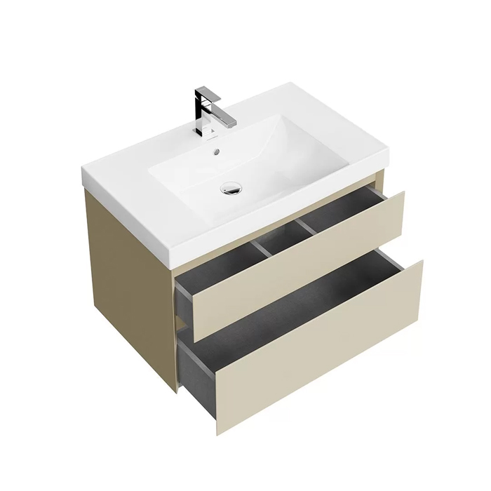 Kerama Marazzi Cubo Тумба 77.8х47х47.5см., подвесная, с ящиками, цвет: лимо матовый