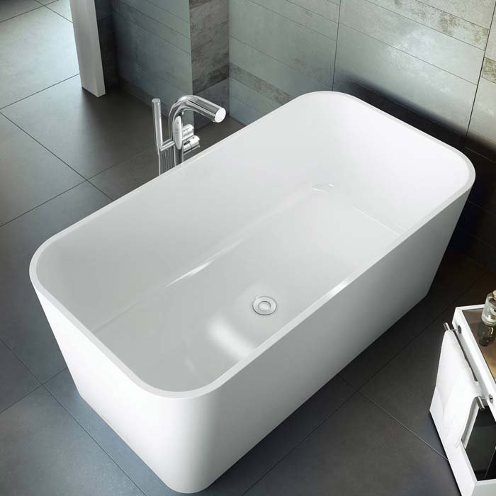 Victoria + Albert  Edge Ванна 150х80х60см., quarrycast, цвет: белый