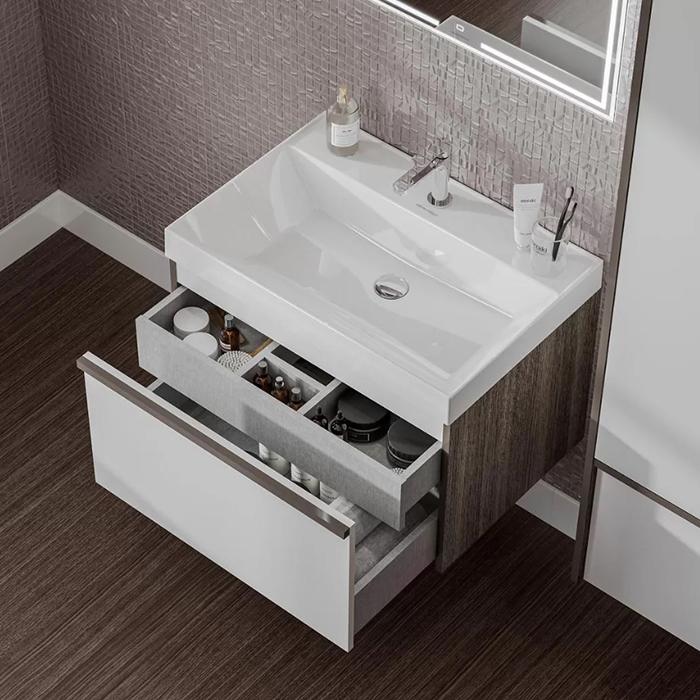 Kerama Marazzi Cubo Раковина подвесная 70.5х48.5см., без отв., цвет: белый глянцевый