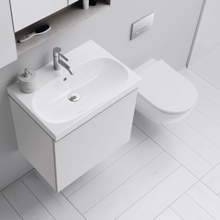 Geberit Acanto Унитаз 35х41см., подвесной, безободковый, цвет: белый