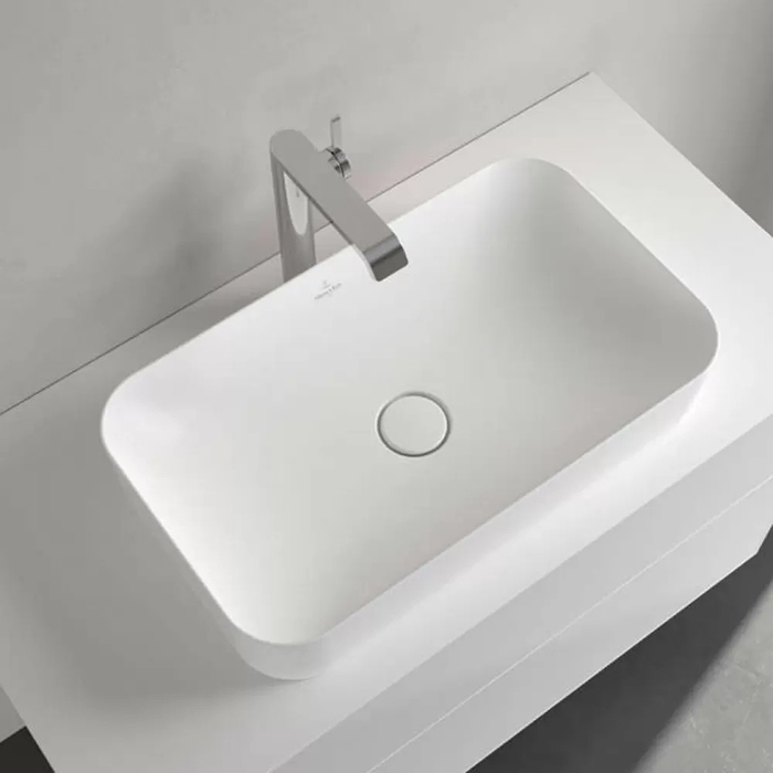 Villeroy&Boch Finion Раковина 60x35см., накладная, без отв., без перелива, CeramicPlus, цвет: белый матовый