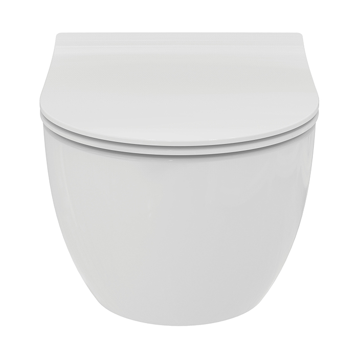Комплект 6 в 1: унитаз Ideal Standard Blend безободковый, покрытие Ideal Plus, инсталляция, сиденье микролифт, крепление, звукоизоляция, клавиша смыва: хром