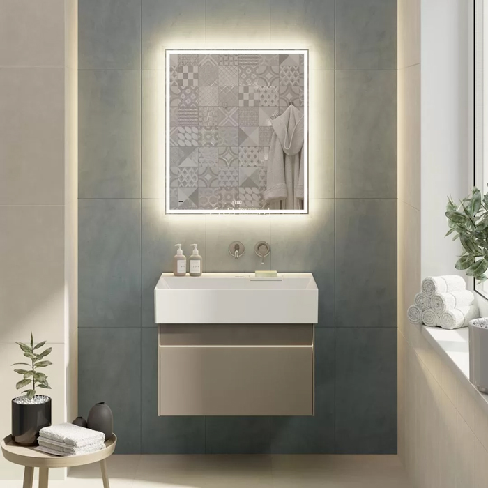 Kerama Marazzi Logica Тумба 67x46x40.3см., подвесная, 2 ящика, цвет: песчаный