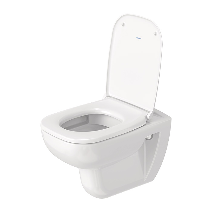 Duravit D-Code Комплект: подвесной унитаз Rimless 257009 35.5x54.5 см.+ сиденье с автоматическим закрыванием 006739, цвет: белый