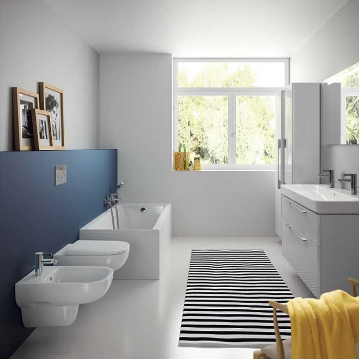 Geberit Smyle Биде подвесное 35х54см., 1 отв., цвет: белый