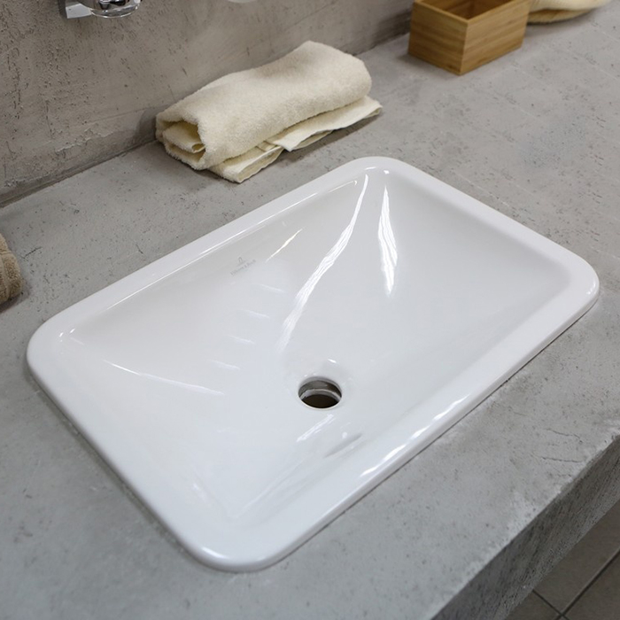Villeroy&Boch Loop Friends Раковина 67.5х45 см, без отв., с переливом, с антигрязевым покрытием CeramicPlus, цвет: белый
