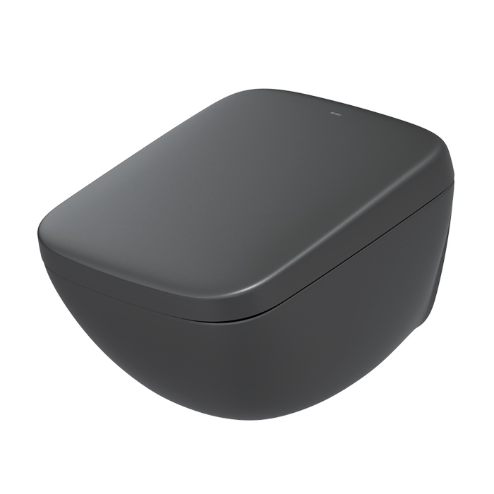 TOTO Neorest WX1 Комплект: унитаз подвесной 66x45см., сиденье, инсталляция, клавиша смыва, Cefiontect, Rimless, цвет: черный матовый