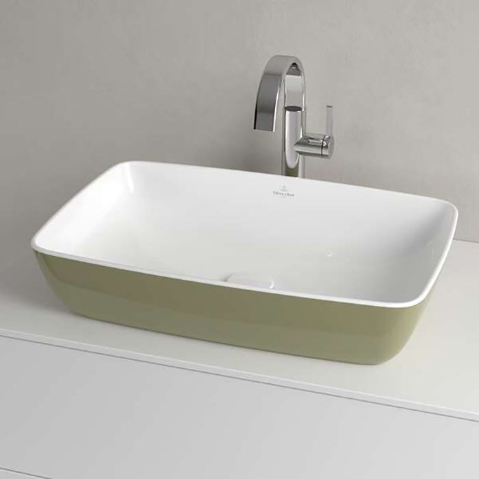 Villeroy&Boch Artis Раковина 58x38.5x13см., накладная, цвет: Sage Green