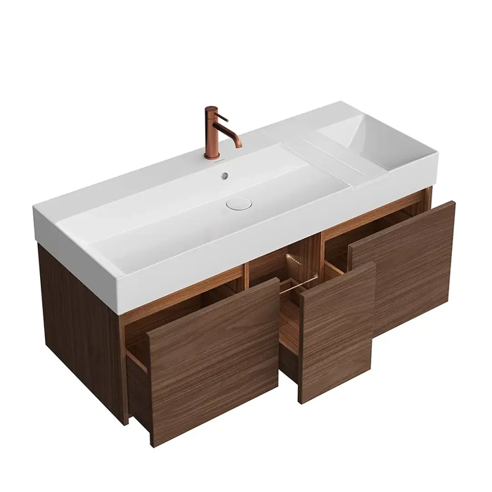 Kerama Marazzi Grande Тумба 120х47х37.3см., подвесная, 3 ящика, цвет: структурированный орех