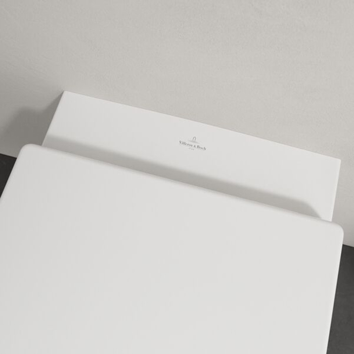 Villeroy&Boch Architectura Унитаз подвесной 370*530*330, безободковый, в комплекте сиденье c микролифтом, CeramicPlus, цвет альпийский белый