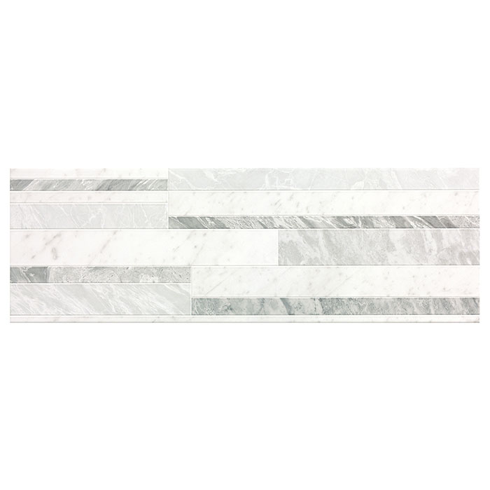 Fap Roma Diamond Керамическая плитка 25х75см, настенная, цвет: brillante/deco white