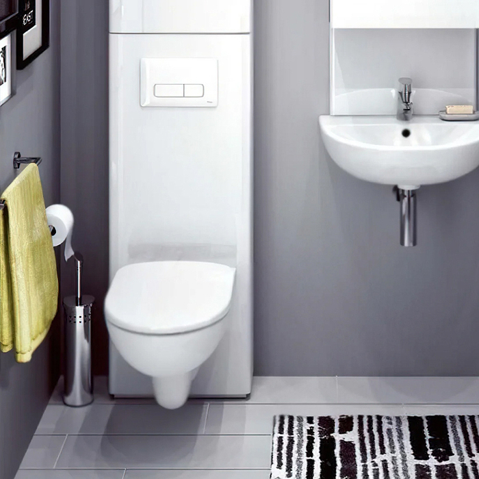 Geberit Delta50 Клавиша смыва для унитаза, двойной смыв, цвет: альпийский белый
