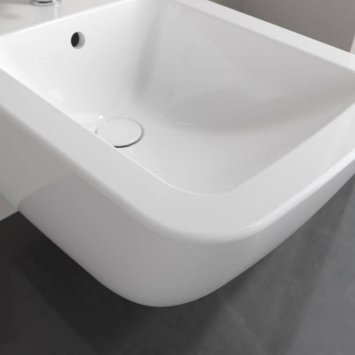 Villeroy & Boch Venticello Биде подвесное 56х37.5см., с антигрязевым покрытием CeramicPlus, цвет: альпийский белый
