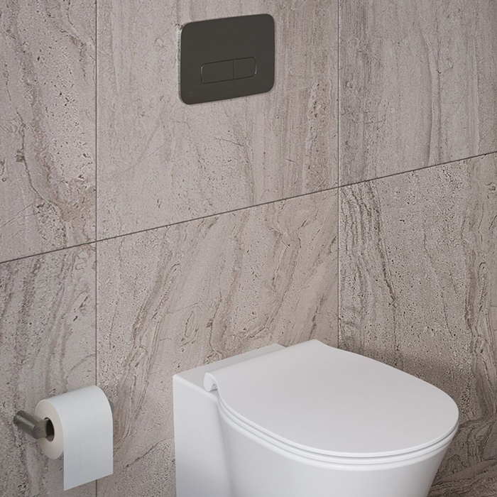 Ideal Standard Prosys Oleas Механическая панель смыва, двойной смыв, цвет: PVD Magnetic Grey