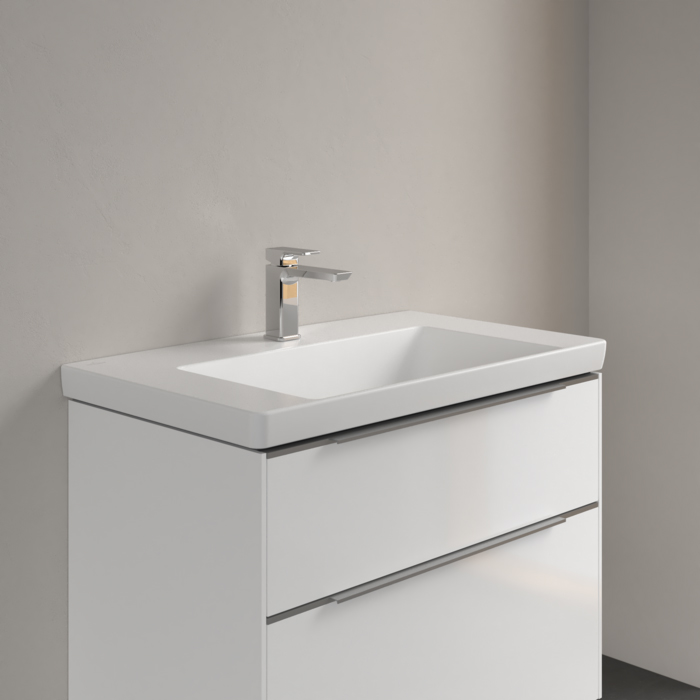 Villeroy&Boch Subway 3.0 Раковина 80х47х16.5см., 1 отв., подвесная, CeramicPlus, без перелива, цвет: белый камень