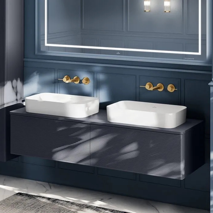 Villeroy&Boch Finion Раковина 60x35см., накладная, без отв., без перелива, CeramicPlus, цвет: белый матовый