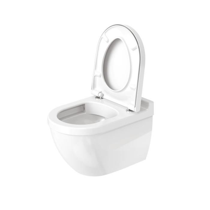 Duravit Starck 3 Унитаз 54x36см., подвесной, безободковый, с сиденьем микролифт, цвет: белый