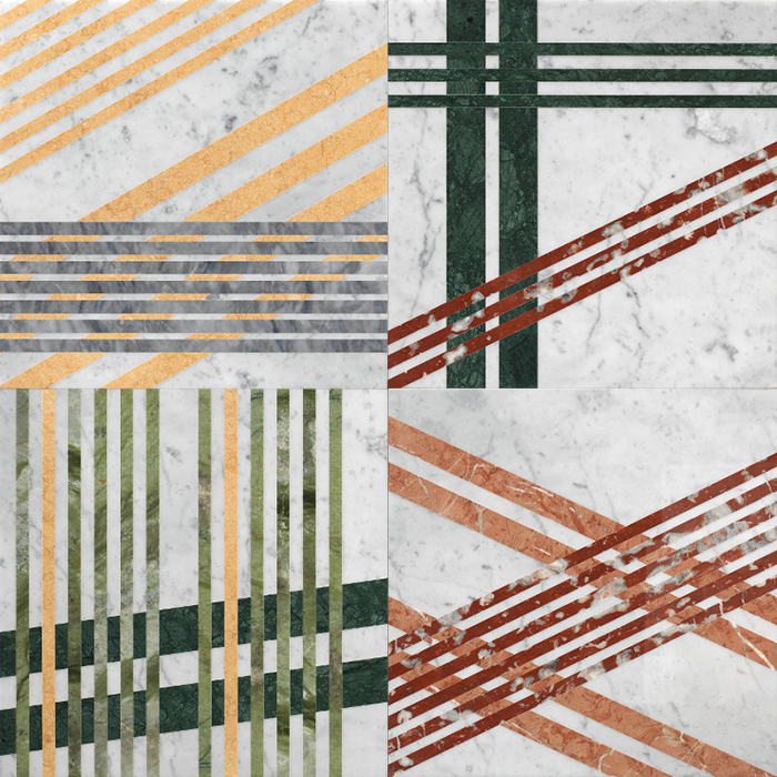 Lithos Design Opus Натуральный камень 60x60x1.8см, универсальный, материал: мрамор carrara ghiaccio