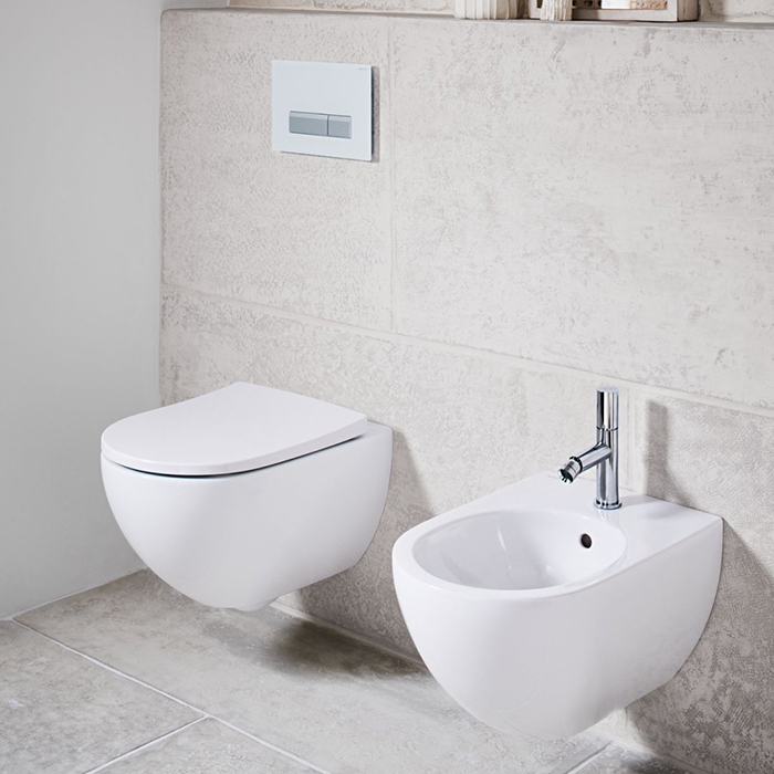 Geberit Acanto Унитаз 35х41см., подвесной, безободковый, цвет: белый