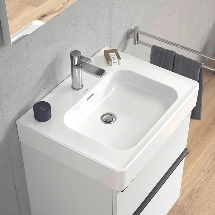 Duravit Soleil by Starck Раковина 60x48x14.5 см, подвесная/накладная, 1 отв., с переливом, WonderGliss, цвет: белый