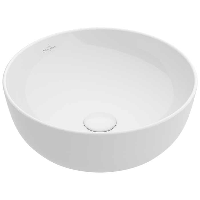 Villeroy&Boch Artis Раковина 43х43 см, без отв., без перелива, с антигрязевым покрытием CeramicPlus, цвет: белый