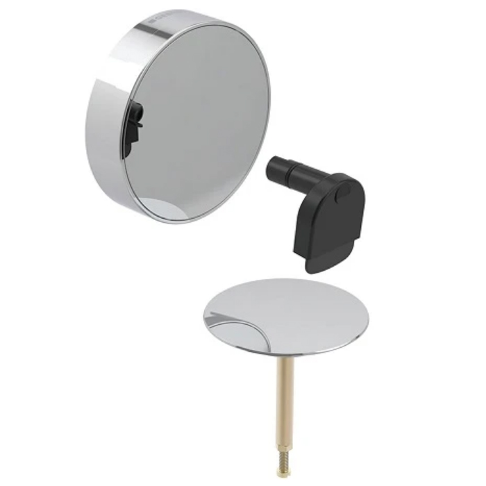 Geberit Слив-перелив для ванны, с поворотным механизмом и подводом, цвет: хром