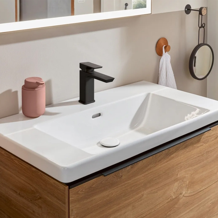 Villeroy&Boch Subway 3.0 Раковина 80х47х16.5см., без отв., подвесная, с антигрязевым покрытием CeramicPlus, без перелива, цвет: альпийский белый