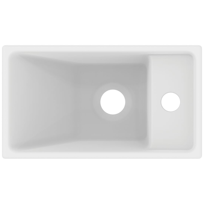 Ideal Standard i.life S Раковина 37x21xh12см, подвесная, с 1 отверстием, Dx, без перелива, цвет: белый матовый