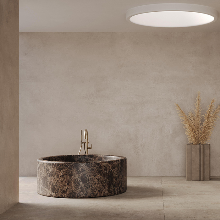 Dea Design Marble Rimini Ванна 150x50x56см, отдельностоящая, мрамор, цвет: Dark Emperador