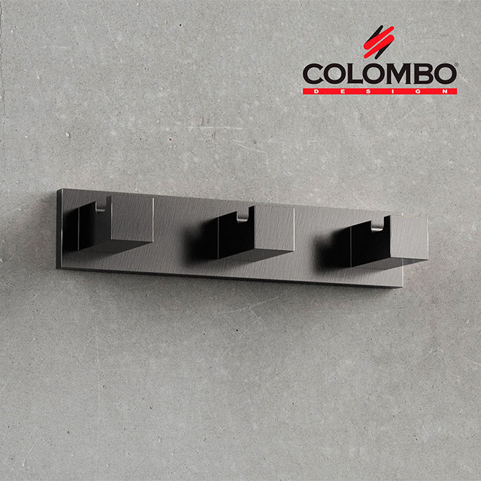 Colombo Look Крючок тройной LC37, цвет: PVD графит матовый