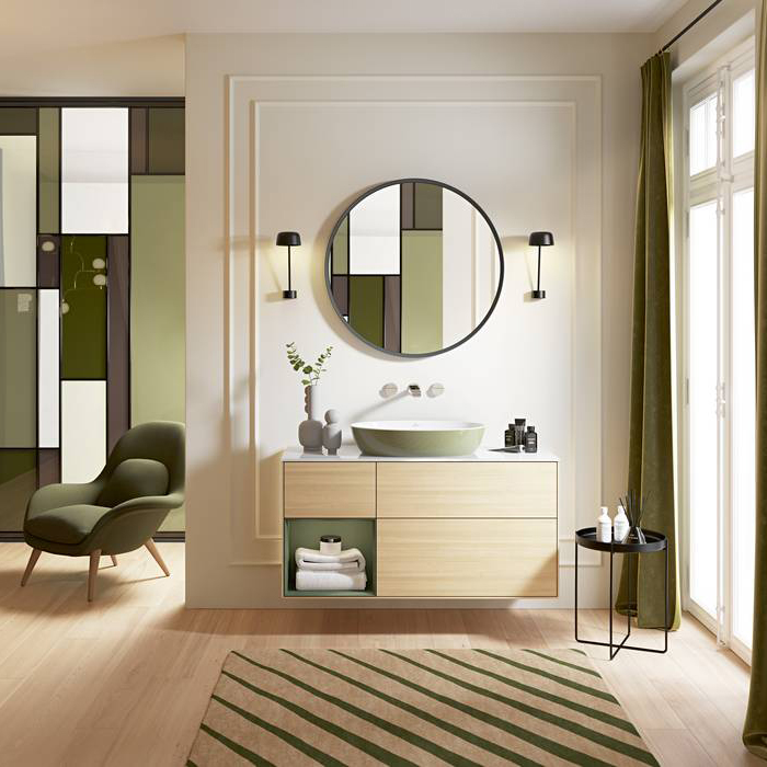Villeroy&Boch Artis Раковина 61x41x13см., накладная, цвет: Sage Green