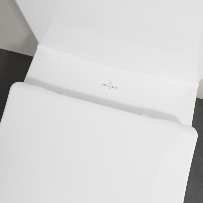 Villeroy&Boch Venticello Унитаз-компакт с открытым смывным краем, моноблок, 37.5х70см, с антигрязевым покрытием CeramicPlus, цвет: белый