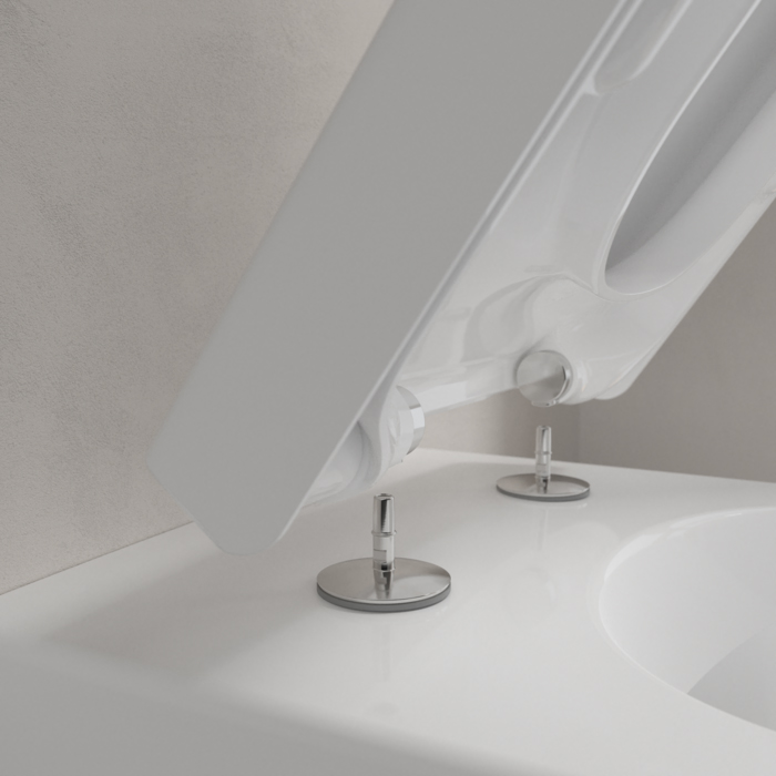 Villeroy&Boch Subway 2.0, Унитаз с открытым смывным краем, пристенная установка, DirectFlush, горизонтальный выпуск, не подходит для установки со смывными кранами, 37x56см, цвет: белый