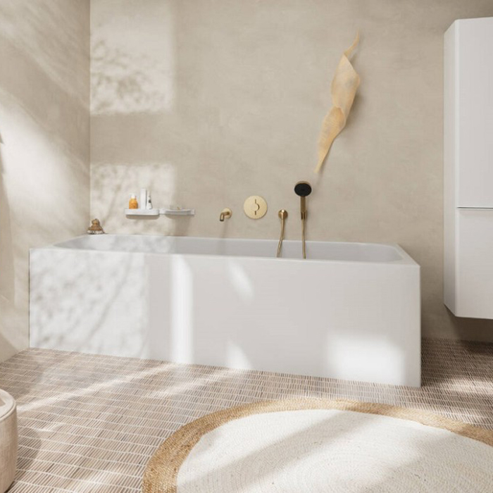 Hansgrohe DuoTurn S Смеситель для ванны, встраиваемый, на 2 потребителя, цвет: шлифованная бронза