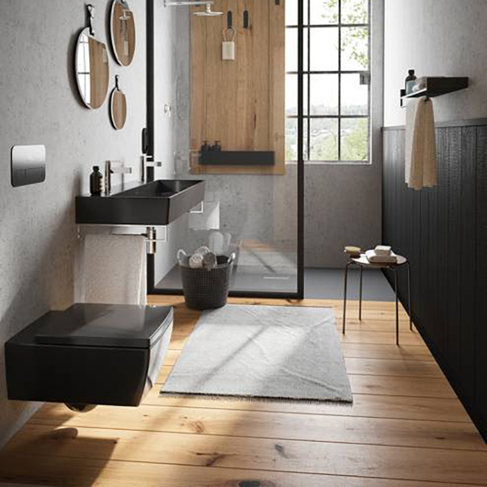 Villeroy & Boch ViConnect, Кнопка смыва, размер 269 x 161 x 13 mm, цвет: черный