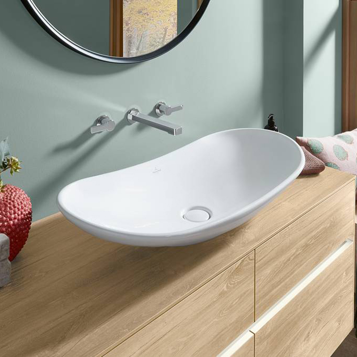 Villeroy&Boch My Nature Раковина 81х41 см, без отв., без перелива, с антигрязевым покрытием CeramicPlus, цвет: белый
