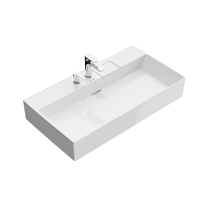 Kerama Marazzi Logica Раковина подвесная 90х48см., 2 отв., цвет: белый глянцевый