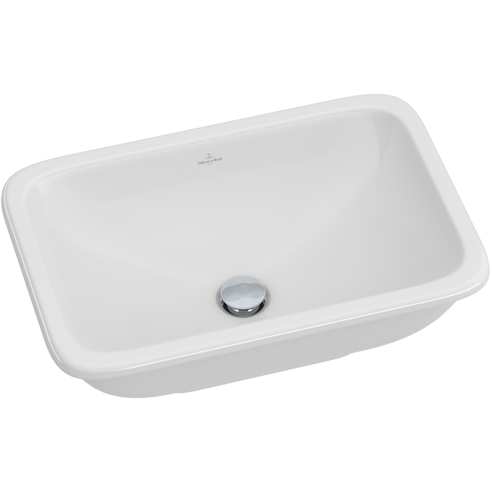 Villeroy&Boch Loop Friends Раковина 60х40.5 см, без отв., с переливом, с антигрязевым покрытием CeramicPlus, цвет: белый