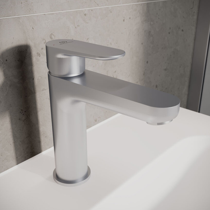 Ideal Standard Cerafine O Смеситель для раковины, на 1 отв., с донным клапаном, цвет: Серебряный