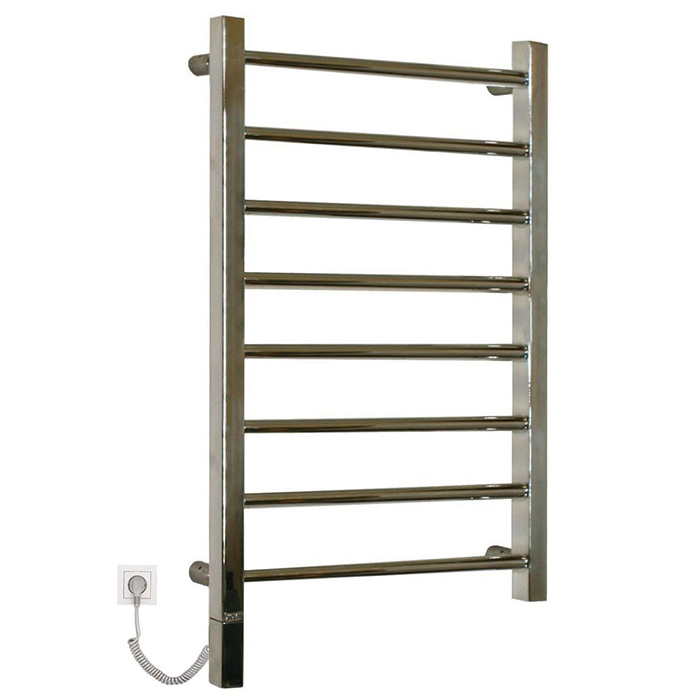 Neoinox Eco Полотенцесушитель 75x60см, электрический, тэн, цвет: хром
