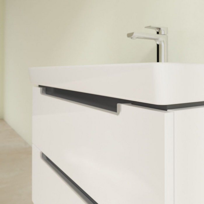 Villeroy&Boch Subway 2.0, Тумба подвесная под раковину, 1 x коробка с аксессуарами 2, 2 выдвижных отделения, 78.7x52x44.9см.,