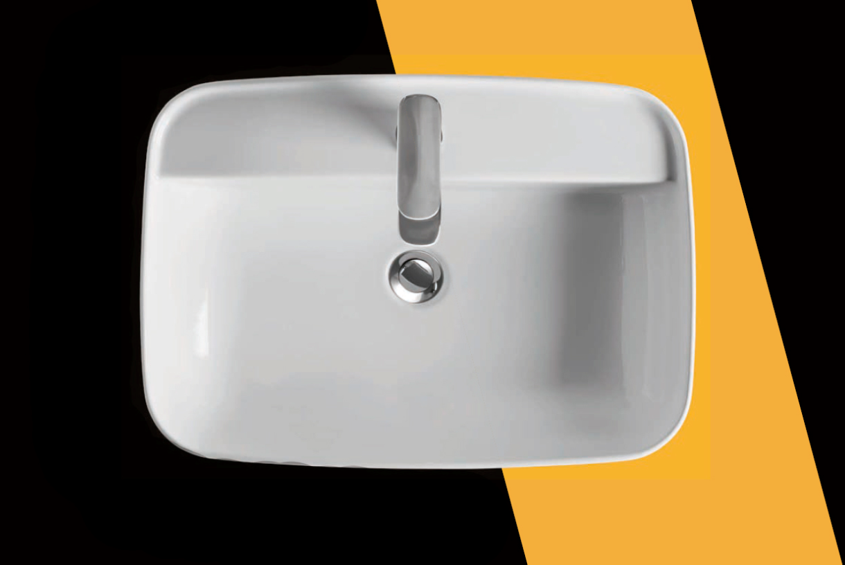 Kerasan Tribeca Раковина 60x43 см, 1 отв., накладная, цвет: белый