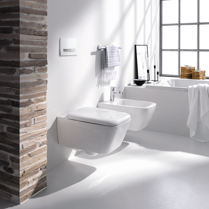 Geberit iCon Square Унитаз 35х54см., подвесной, безободковый, цвет: белый