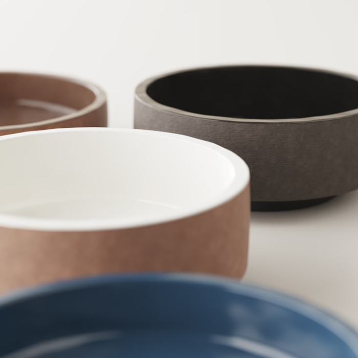 Agape Cenote Раковина Ø42x18.2см., для установки на столешницу, без отв., цвет: Natural clay