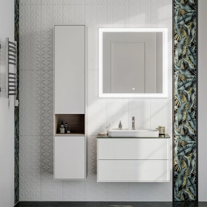 Kerama Marazzi Plaza Раковина 55х40см., встраиваемая сверху, 1 отв., цвет: белый глянцевый