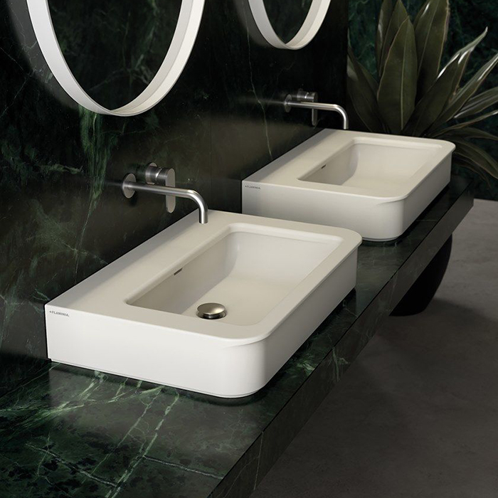 Flaminia Marde Раковина 75x50x14см., подвесная, без отв., цвет: bianco